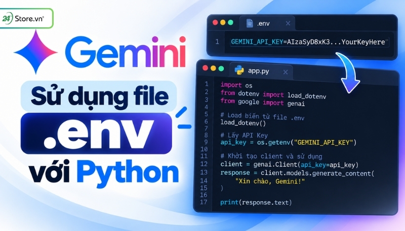 Sử dugnj Gemini API Key