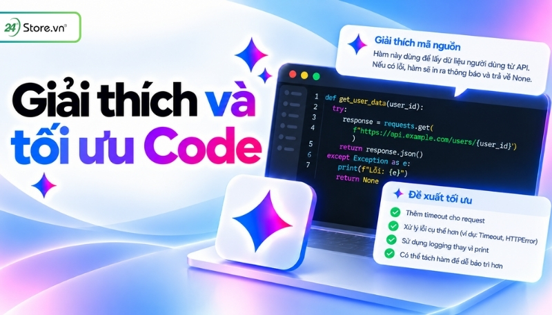 Gemini Code Assist giải thích và tối ưu code