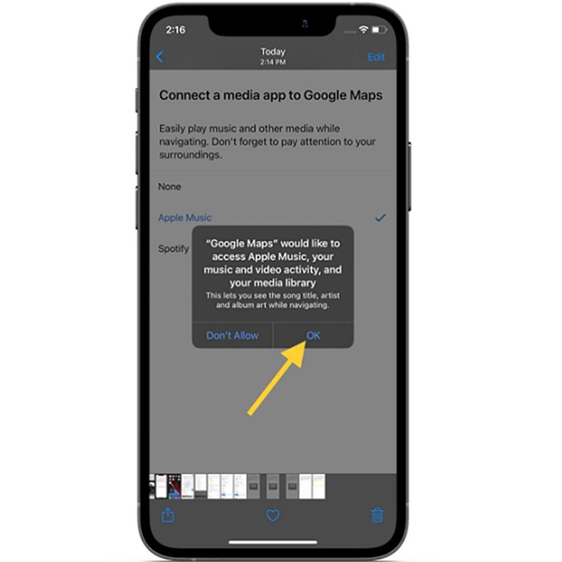 Cách kết nối Google Maps với Apple Music trên iPhone 4