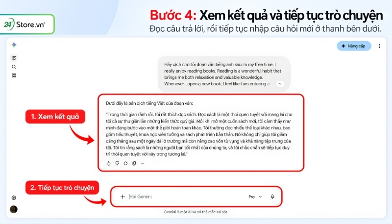 Cách dùng trợ lý ảo Gemini trên website B4