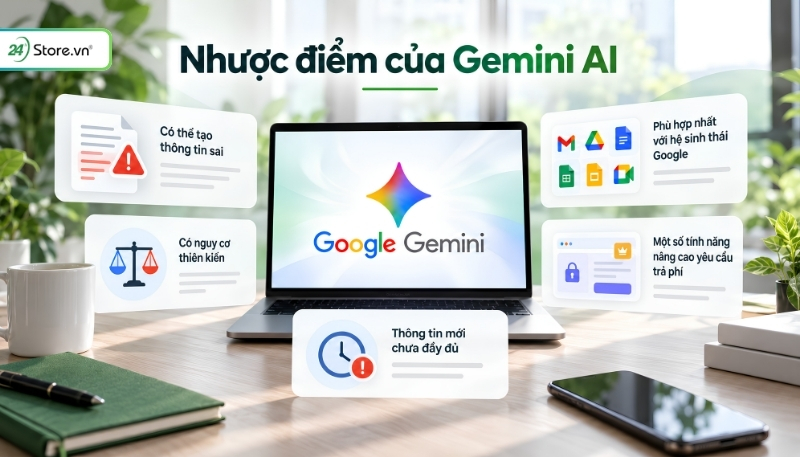 Nhược điểm của Gemini