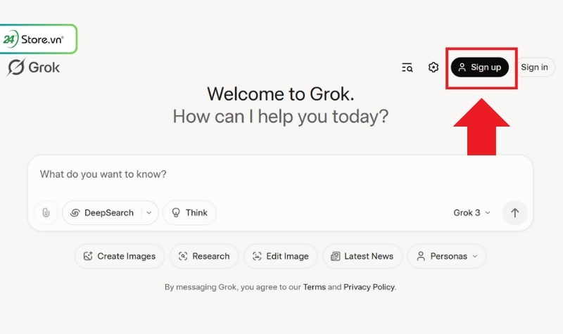 Đăng ký Grok 3 AI