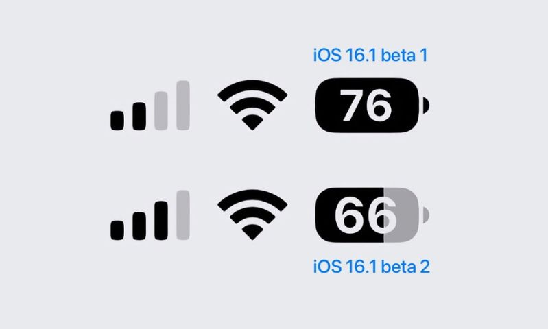 iOS 16.1 Beta 2: Không cần mở khoá iPhone vẫn hiển thị rõ mức sạc Hiển thị pin được tinh chỉnh trên iOS 16.1 beta 2