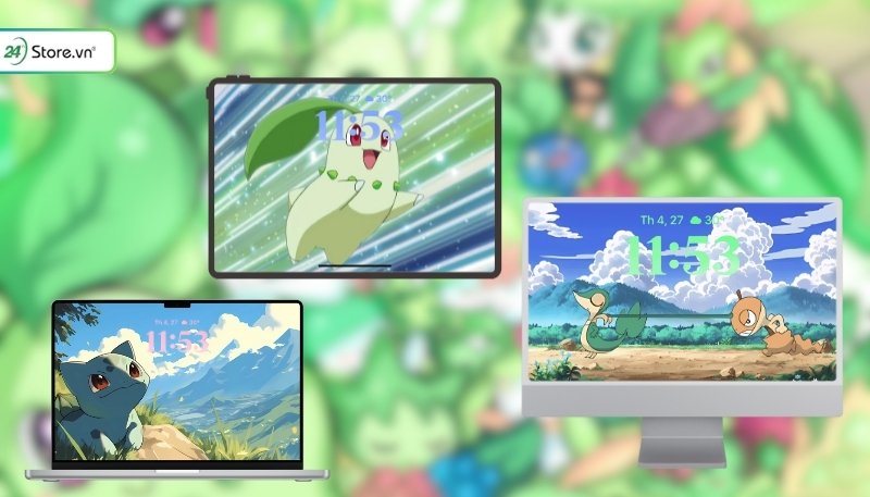 bộ sưu tập hình ảnh pokemon hệ cỏ