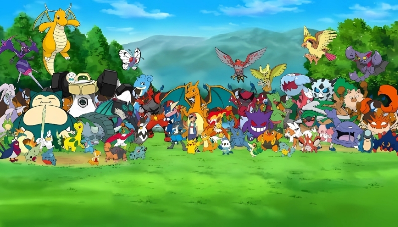 ảnh nền pokemon siêu cute cho facebook