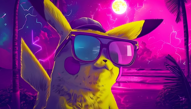 ảnh nền pokemon pikachu đáng yêu 4k