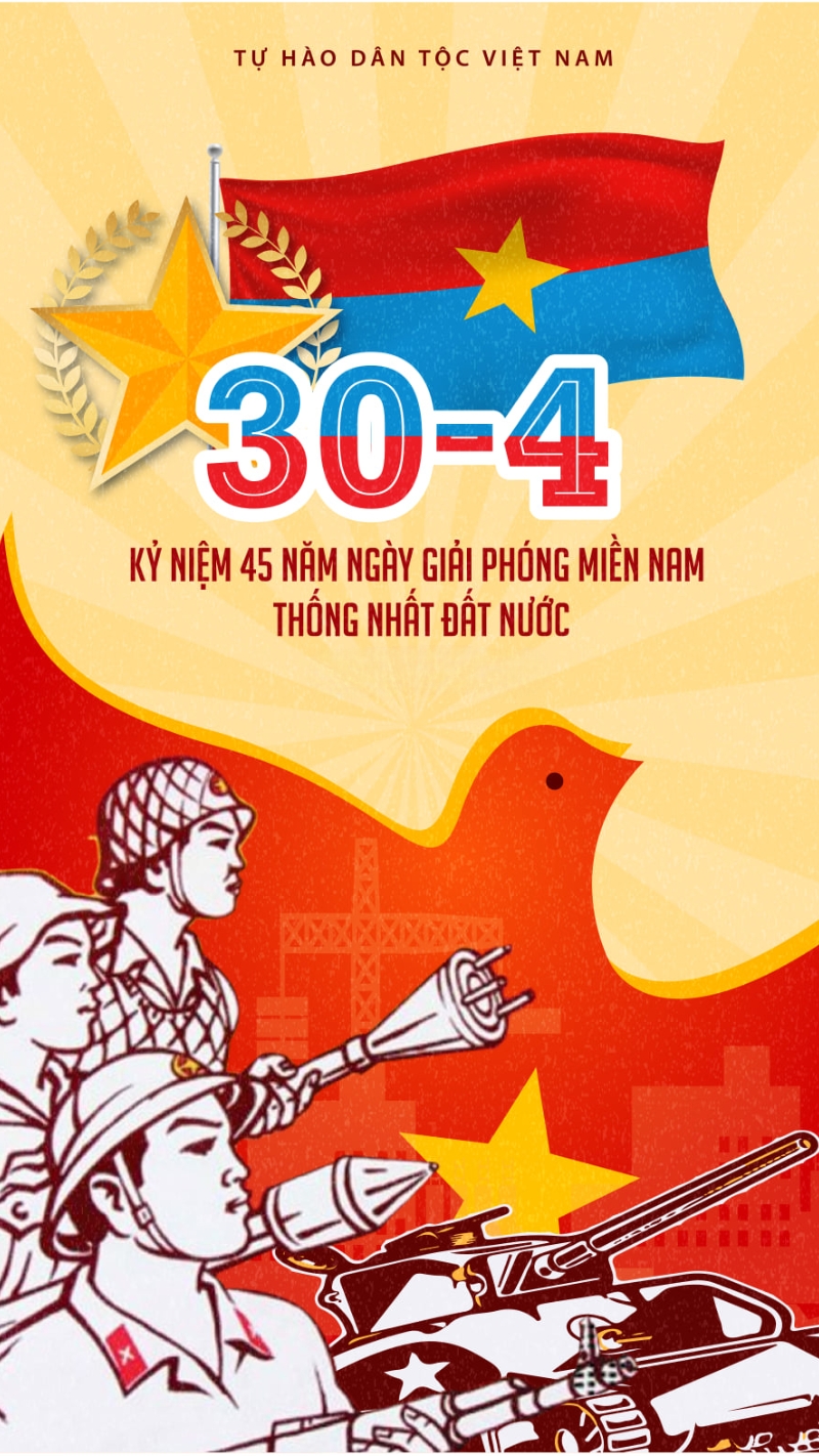 Hình nền 30/4 slogan