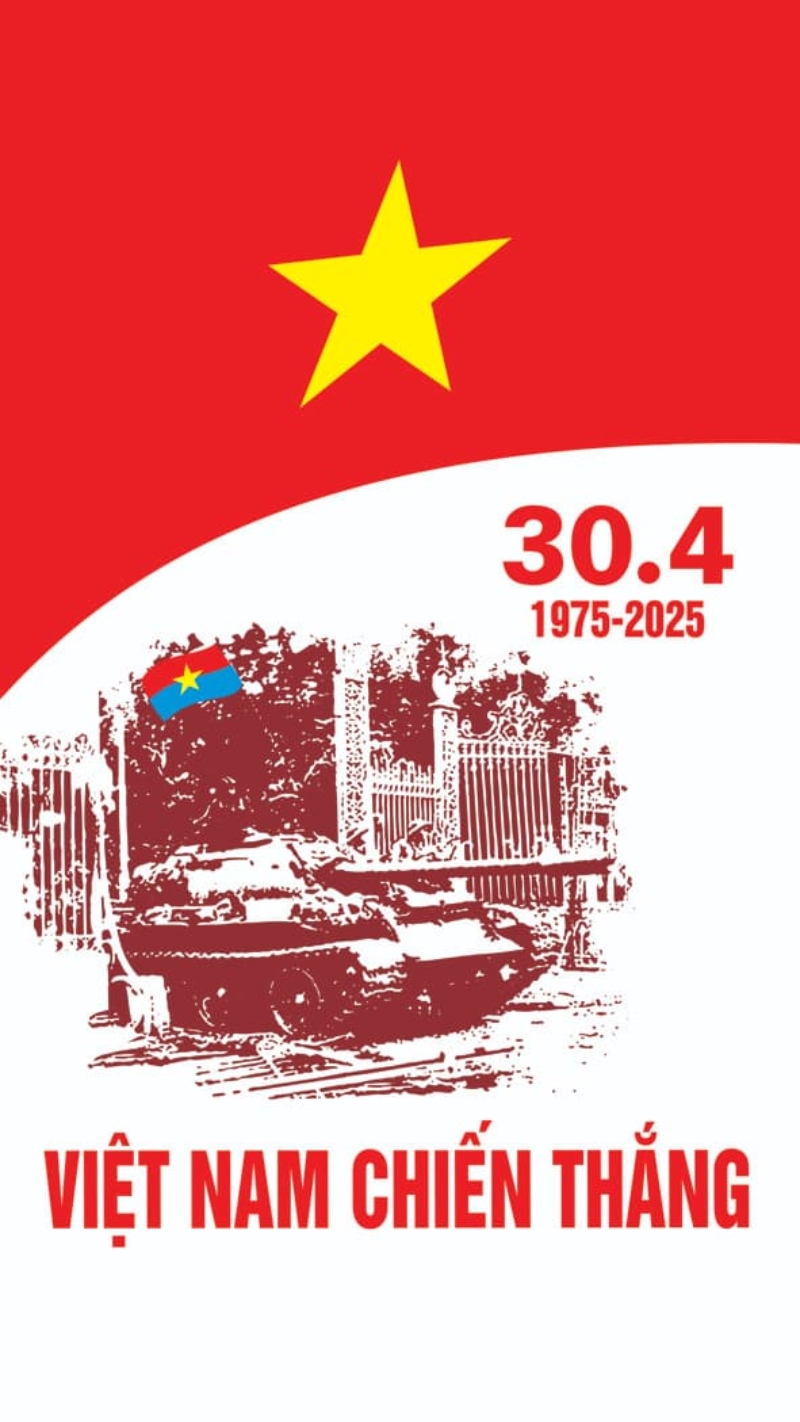 Hình nền 30/4 slogan