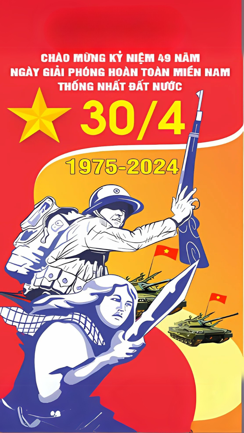 Hình nền 30/4 slogan