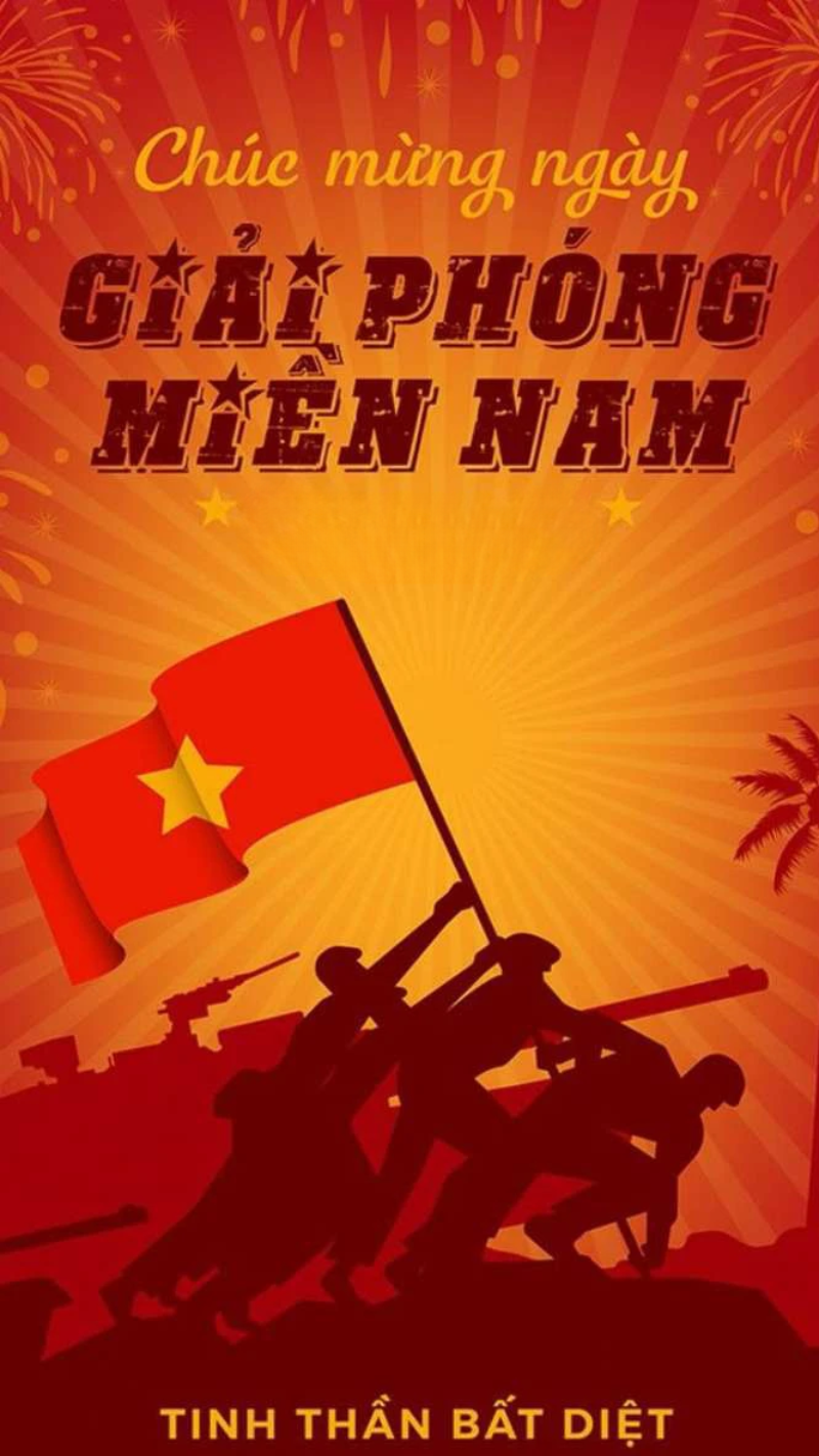 Hình nền 30/4 slogan