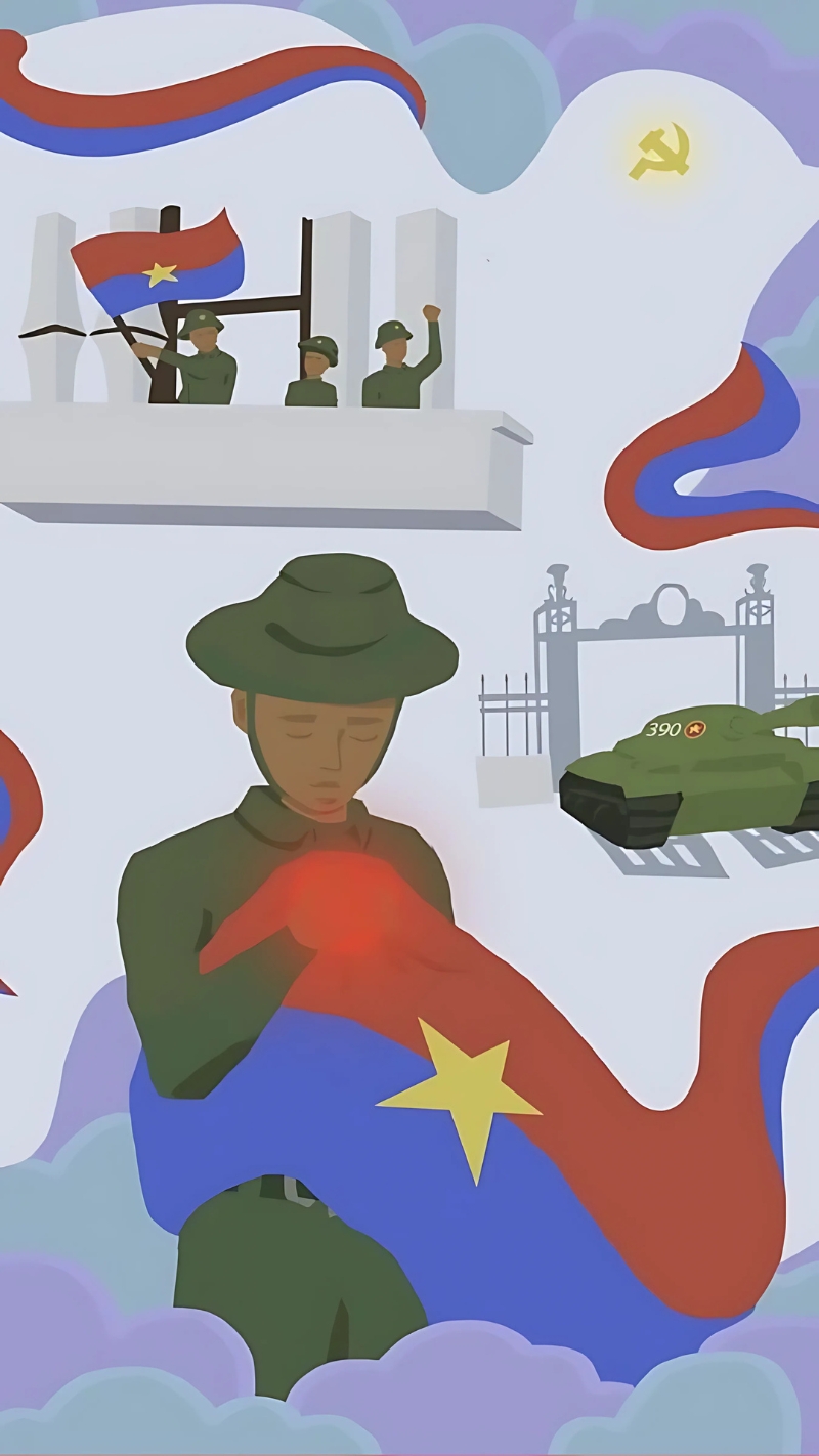 Hình nền cờ đỏ sao vàng