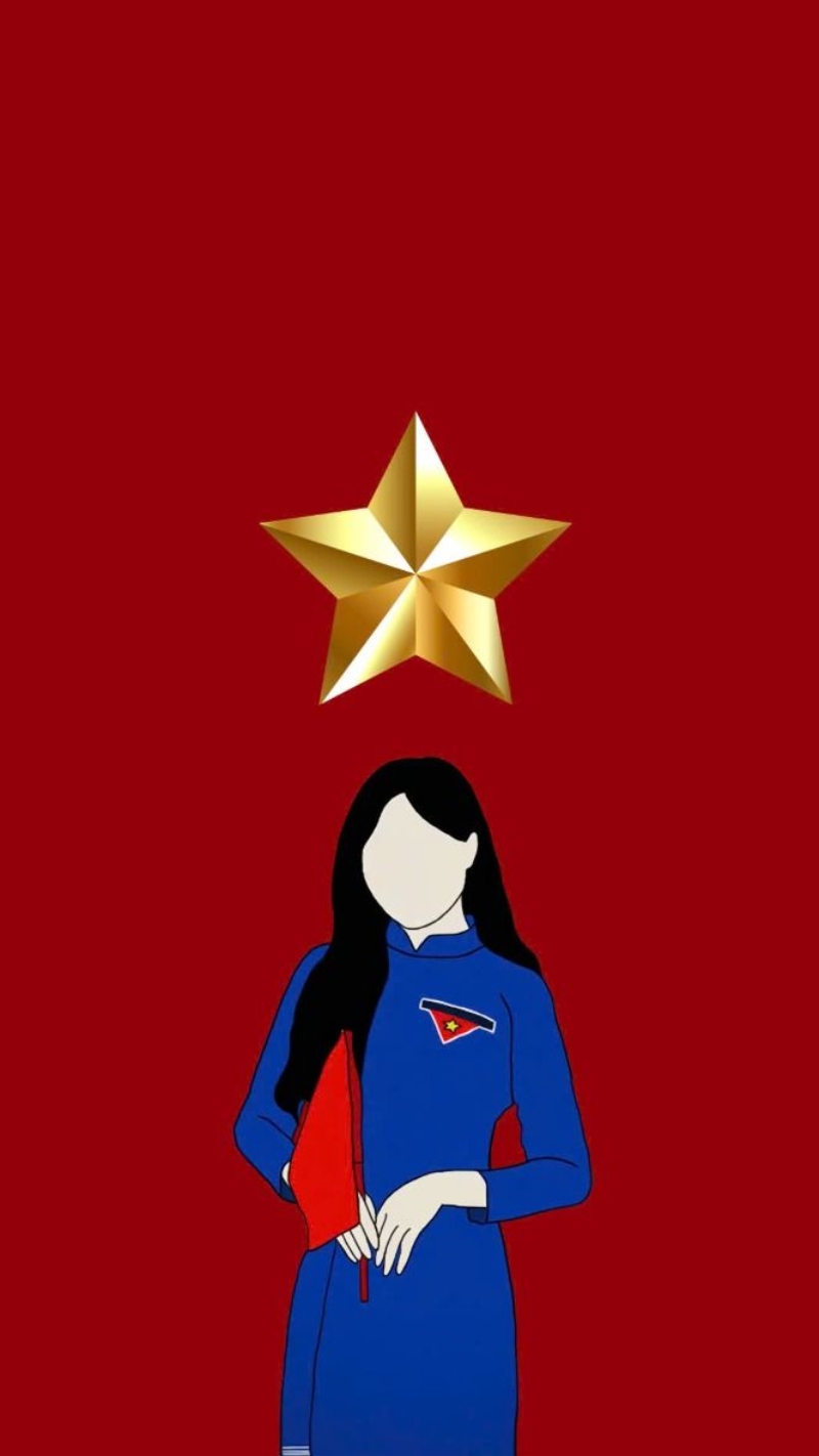 hình nền 30/4 màu cờ sắc áo