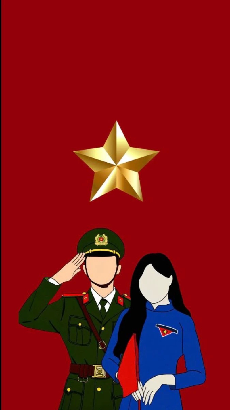 hình nền 30/4 màu cờ sắc áo