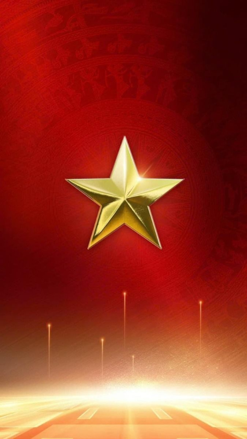 Hình nền 30/4 ngôi sao vàng