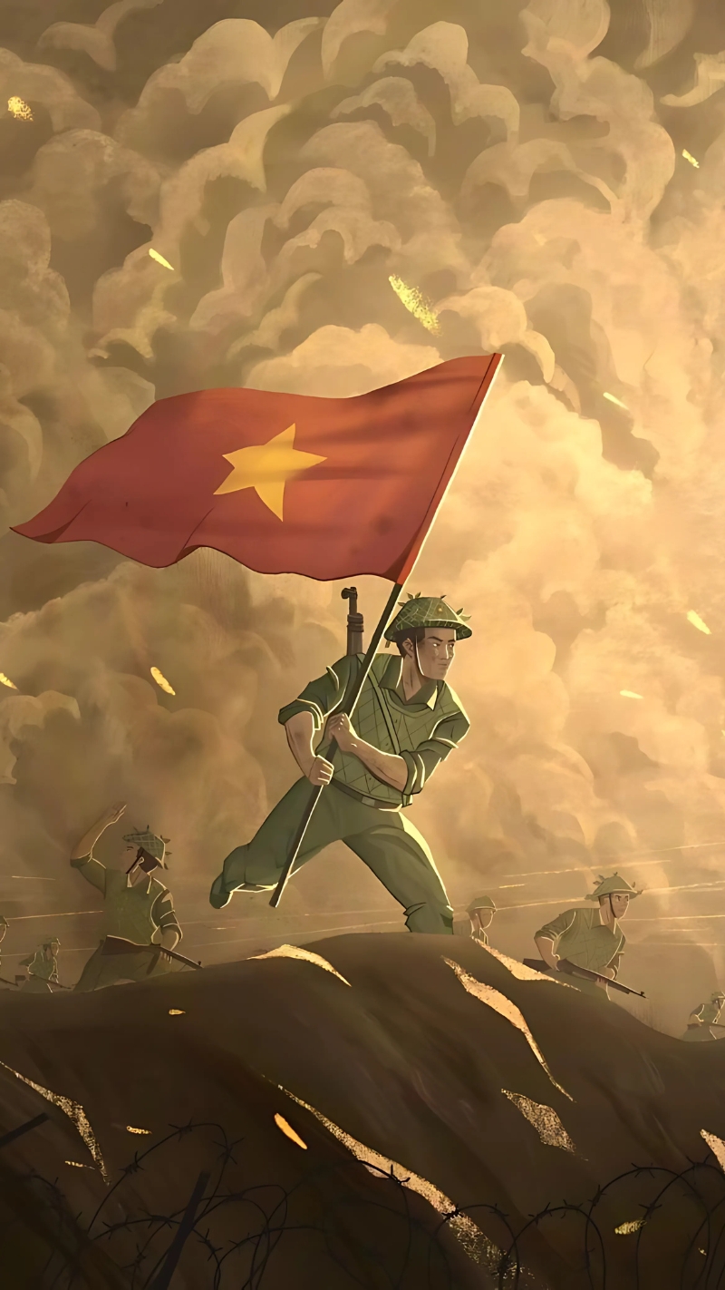 Hình nền 30/4 quốc kỳ Việt Nam