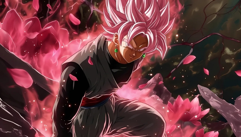 Hình nền Goku Black Rose 4K