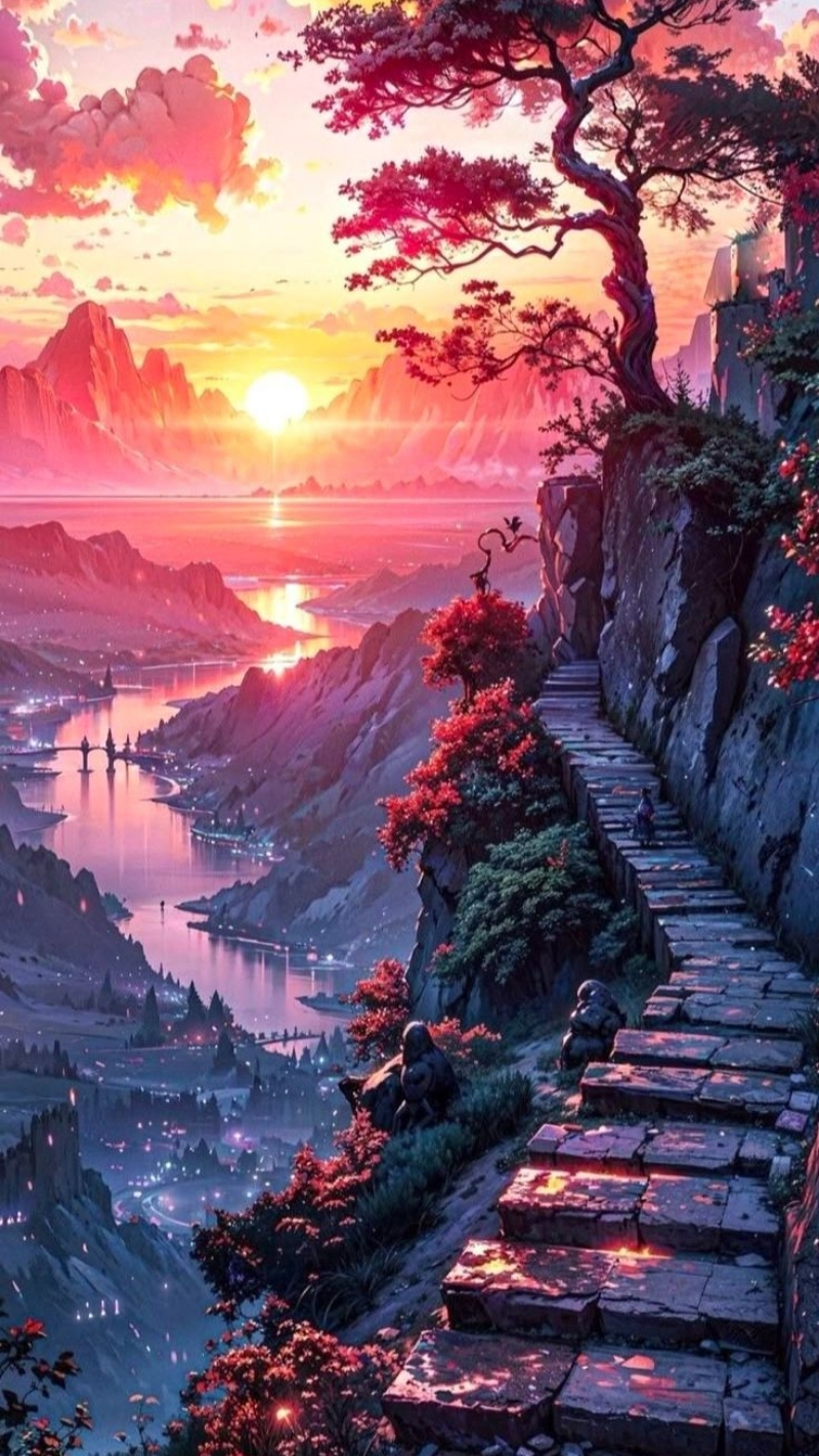 ảnh nền 8d anime dịu dàng