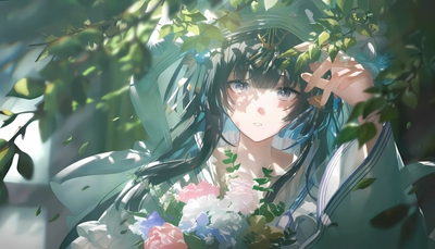 ảnh nền anime nữ 4k chân thực