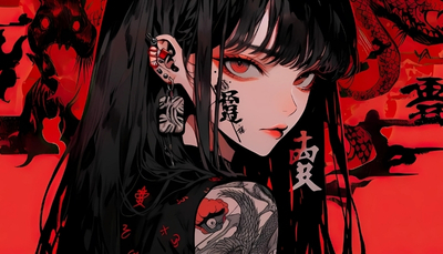 ảnh nền anime nữ 4k huyền bí