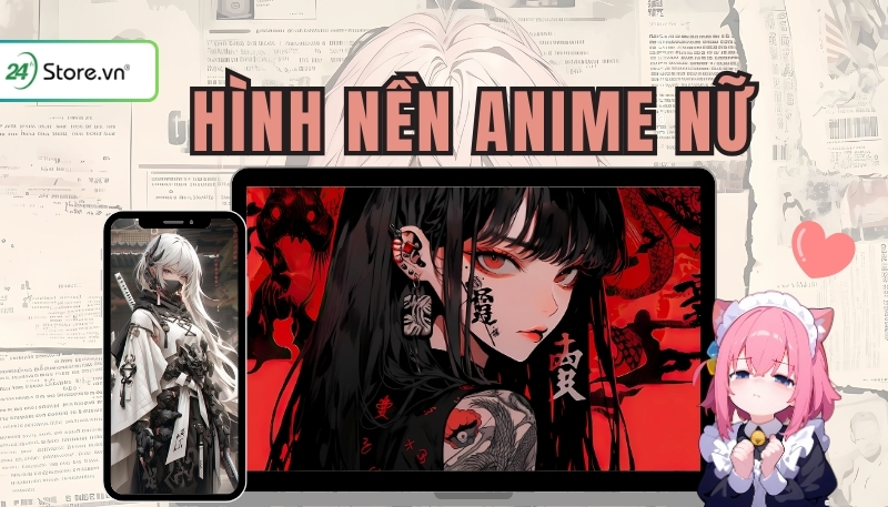 ảnh nền anime nữ mở đầu