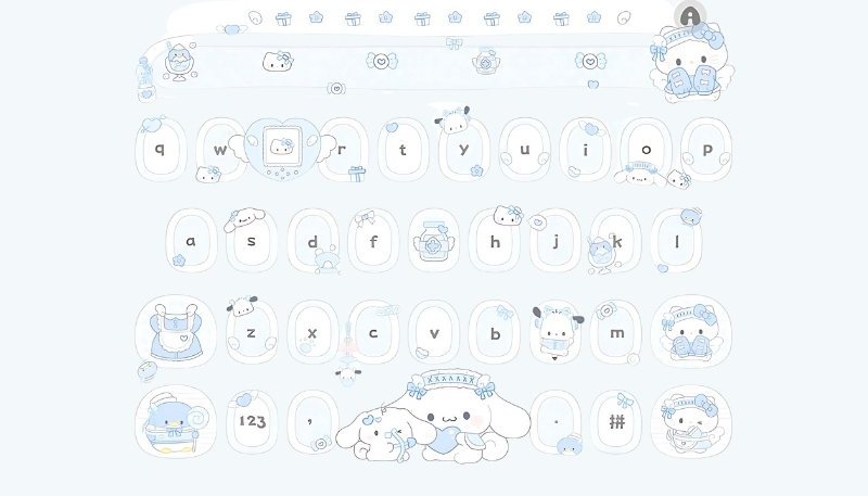 Ảnh nền bàn phím cinnamoroll cực ngầu