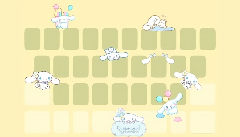 Ảnh nền bàn phím cinnamoroll vui tính