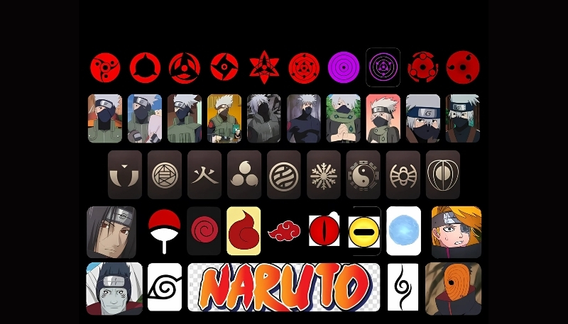 Ảnh nền bàn phím naruto thời trang