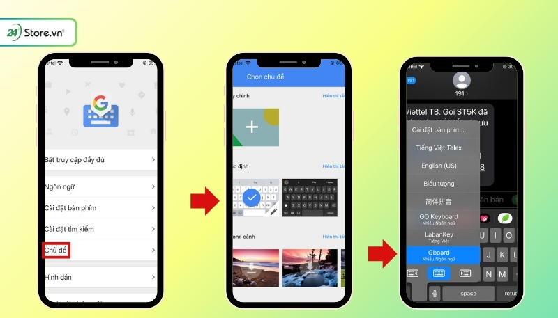 cách cài hình nền bàn phím bằng gboard cực dễ dàng