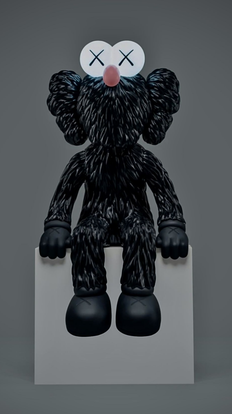 hình nền bearbrick classic phong cách