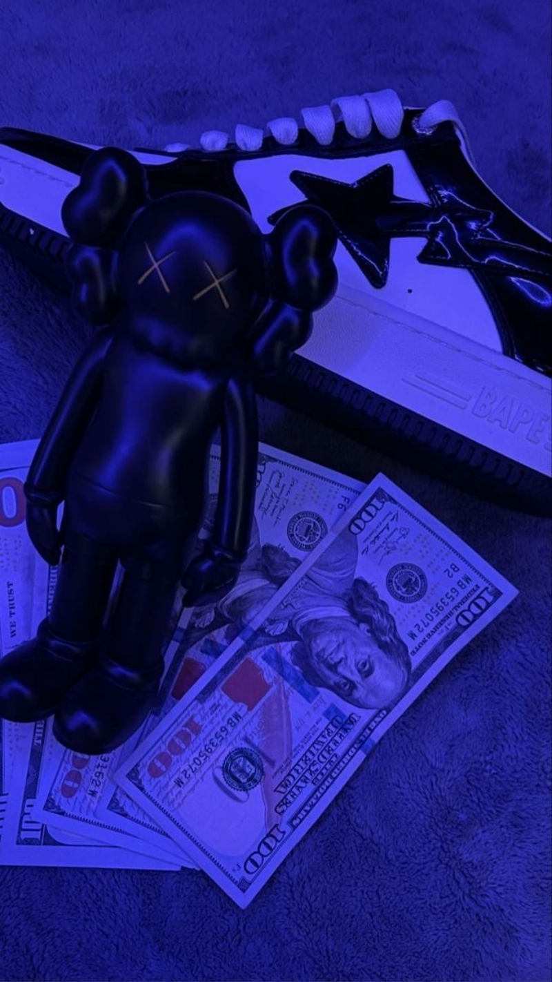 hình nền bearbrick hoạt hình sắc màu