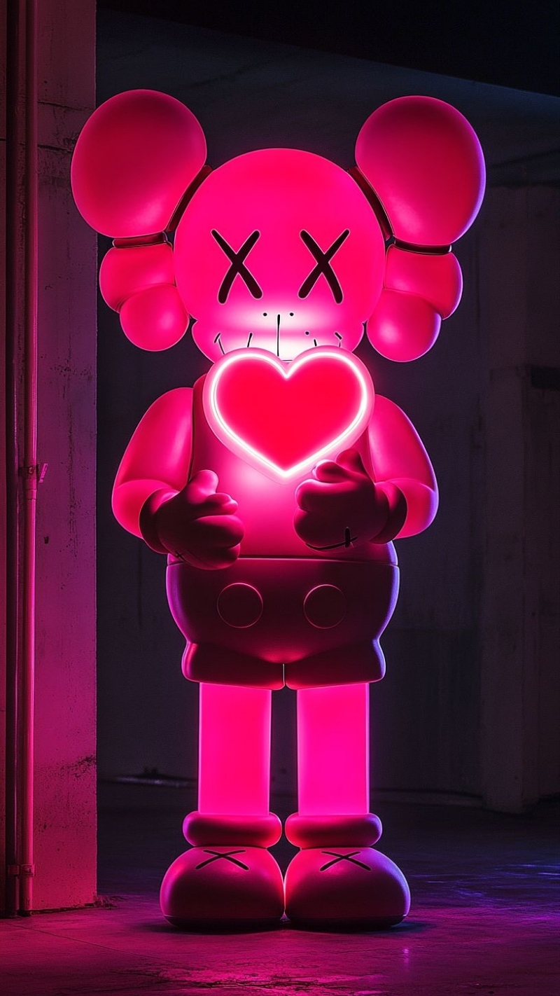hình nền bearbrick ngầu kiêu hãnh