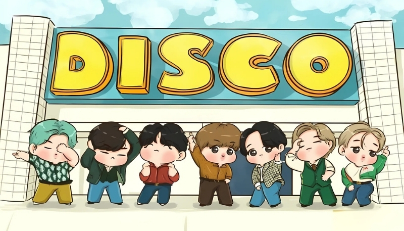 Ảnh nền fanart bts dễ thương cute trên máy tính
