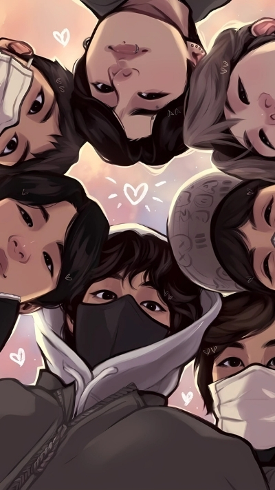 Ảnh nền fanart bts đẹp nghệ thuật