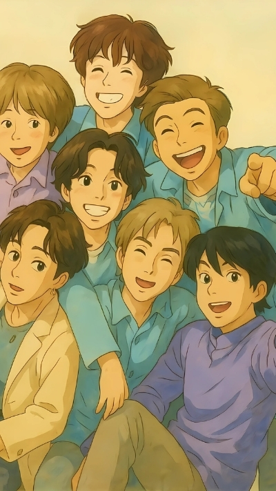 Background bts anime ngầu sắc nét