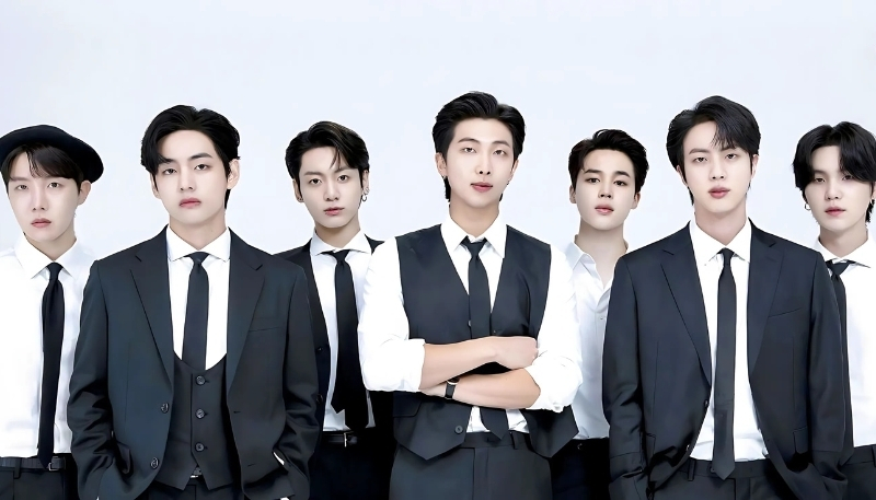 Background bts lung linh sắc nét trên máy tính