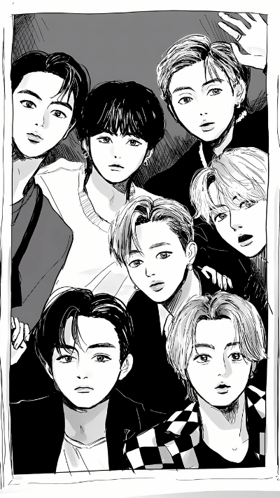 Hình nền fanart bts cute cho smartphone