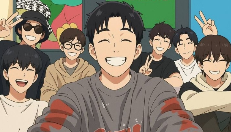 Wallpaper bts anime 4K lung linh cho máy tính