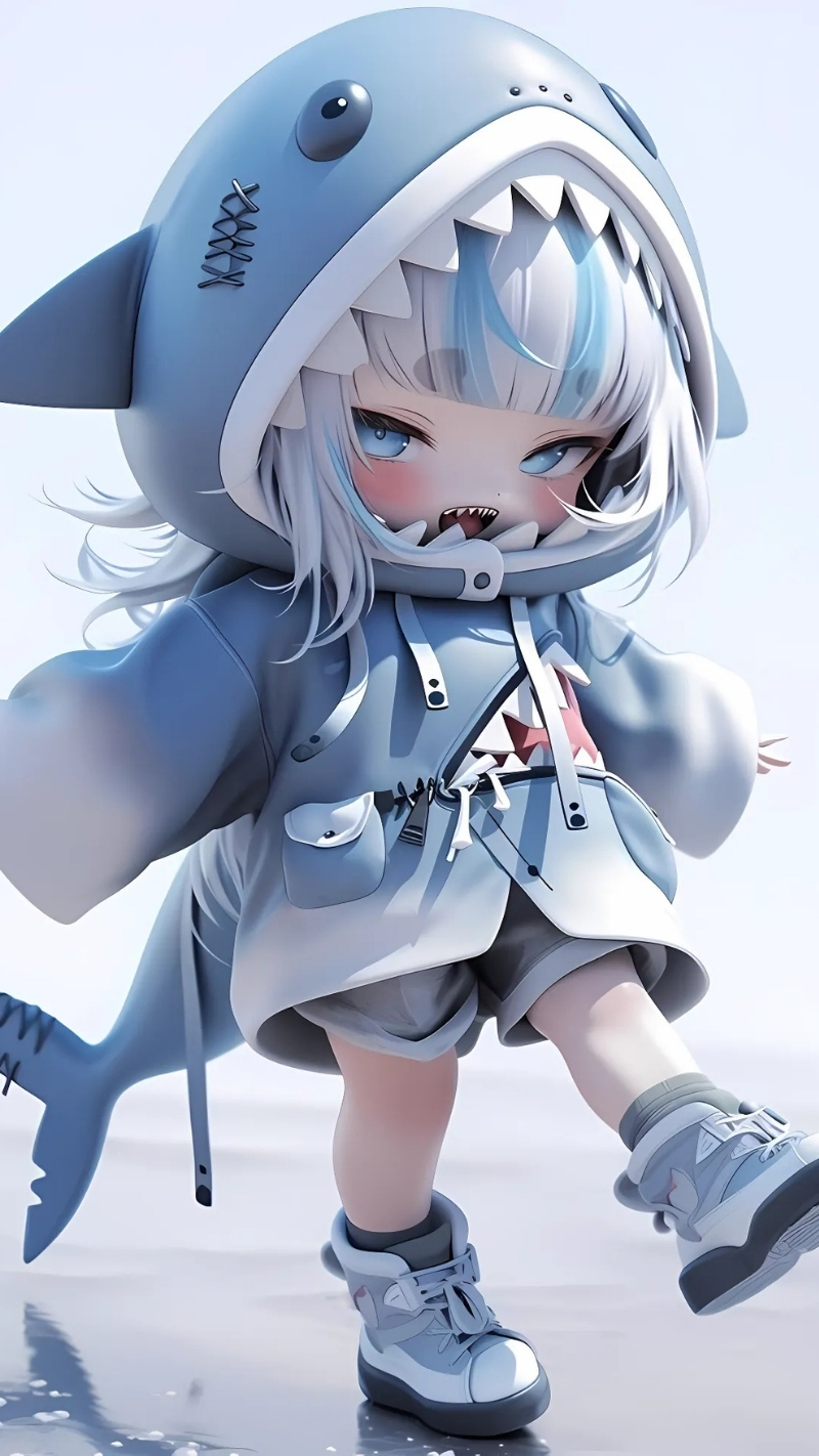 Ảnh nền cá 3D cute dễ thương