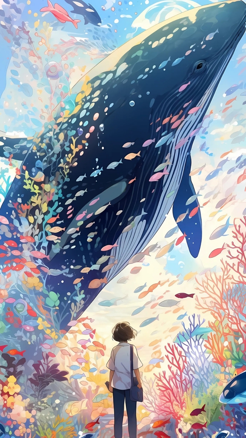 Ảnh nền cá 3D cute đẹp mắt