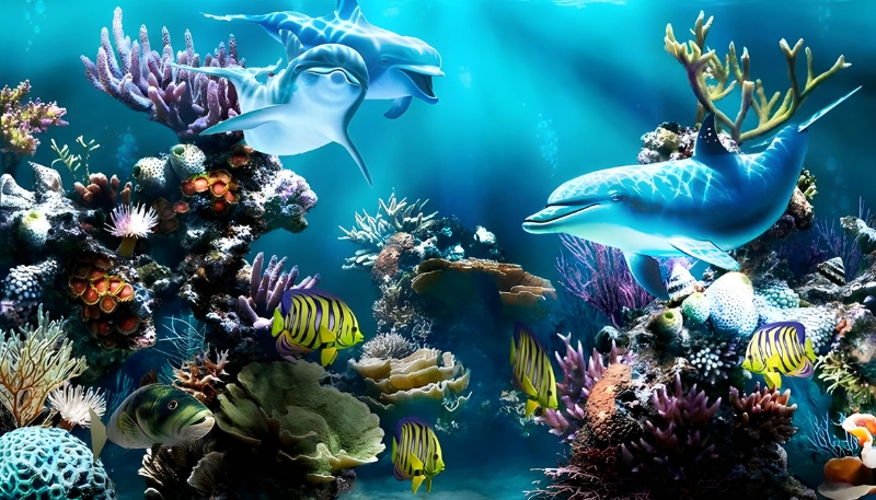 Ảnh nền cá 3D Full HD cao cấp