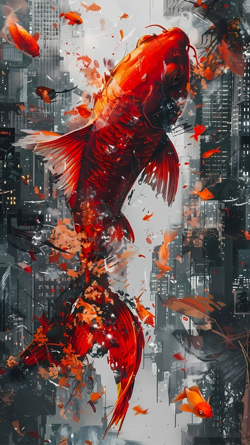 Ảnh nền cá 3D Full HD rõ nét