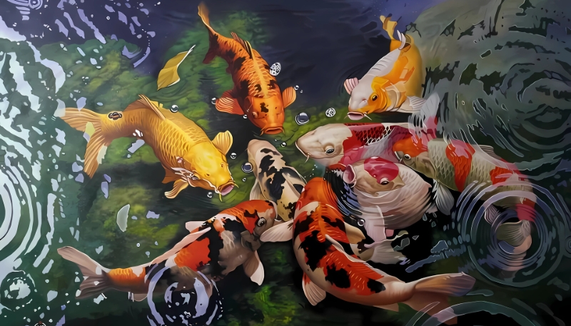 Ảnh nền cá 3D Full HD rực rỡ