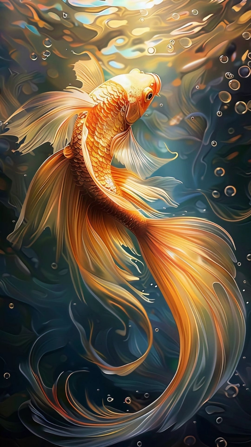 Ảnh nền cá 3D Full HD sắc nét