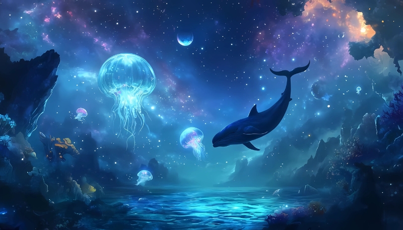 Ảnh nền cá 3D sống động ấn tượng