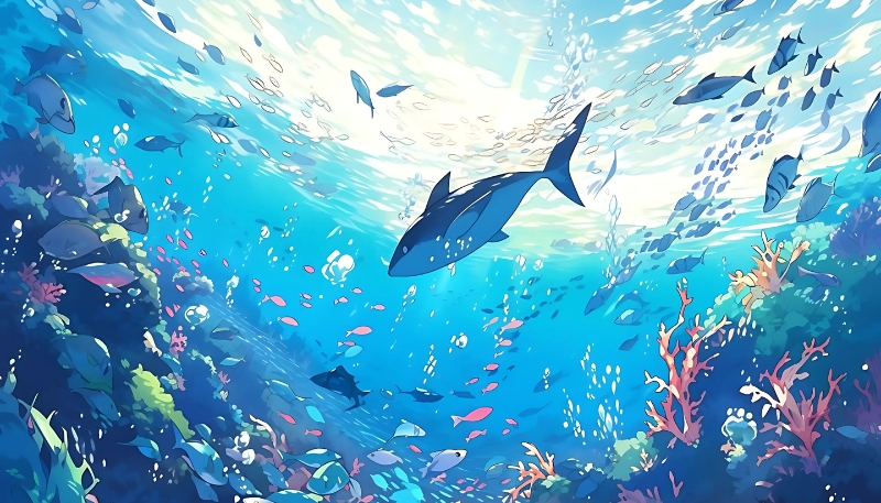 Ảnh nền cá 3D sống động đẹp mắt