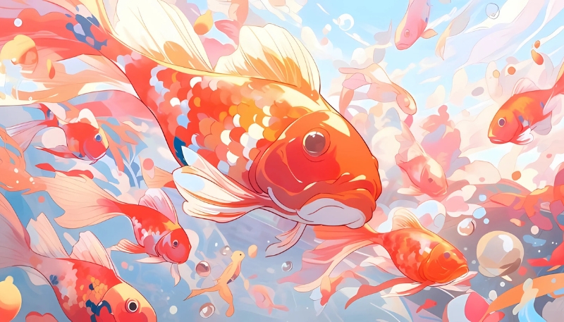 Ảnh nền cá 3D sống động độc đáo