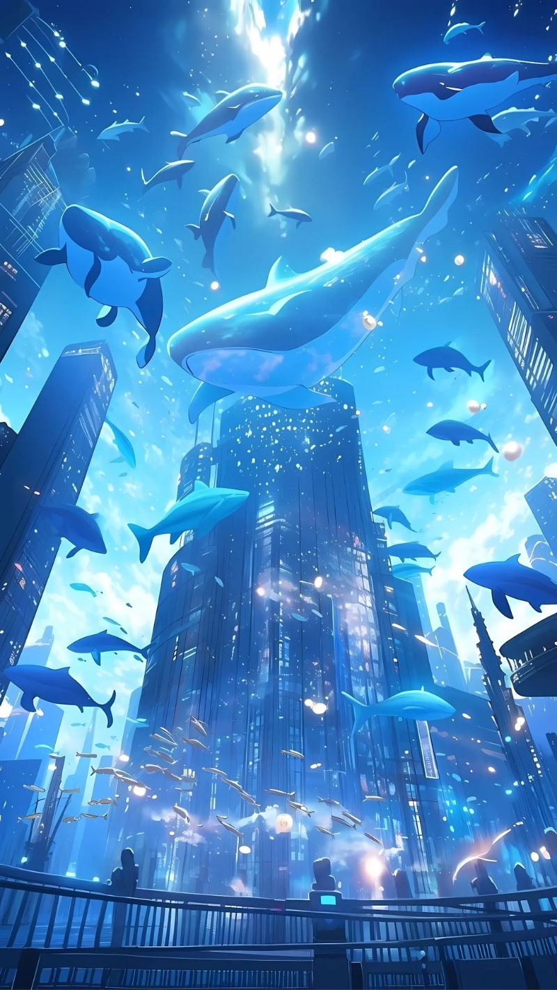 Ảnh nền cá 3D sống động lung linh