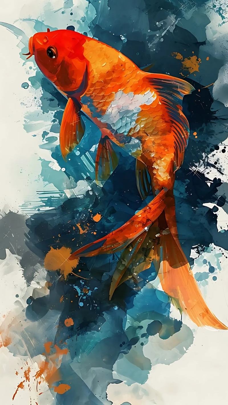 Ảnh nền cá 3D sống động rực rỡ