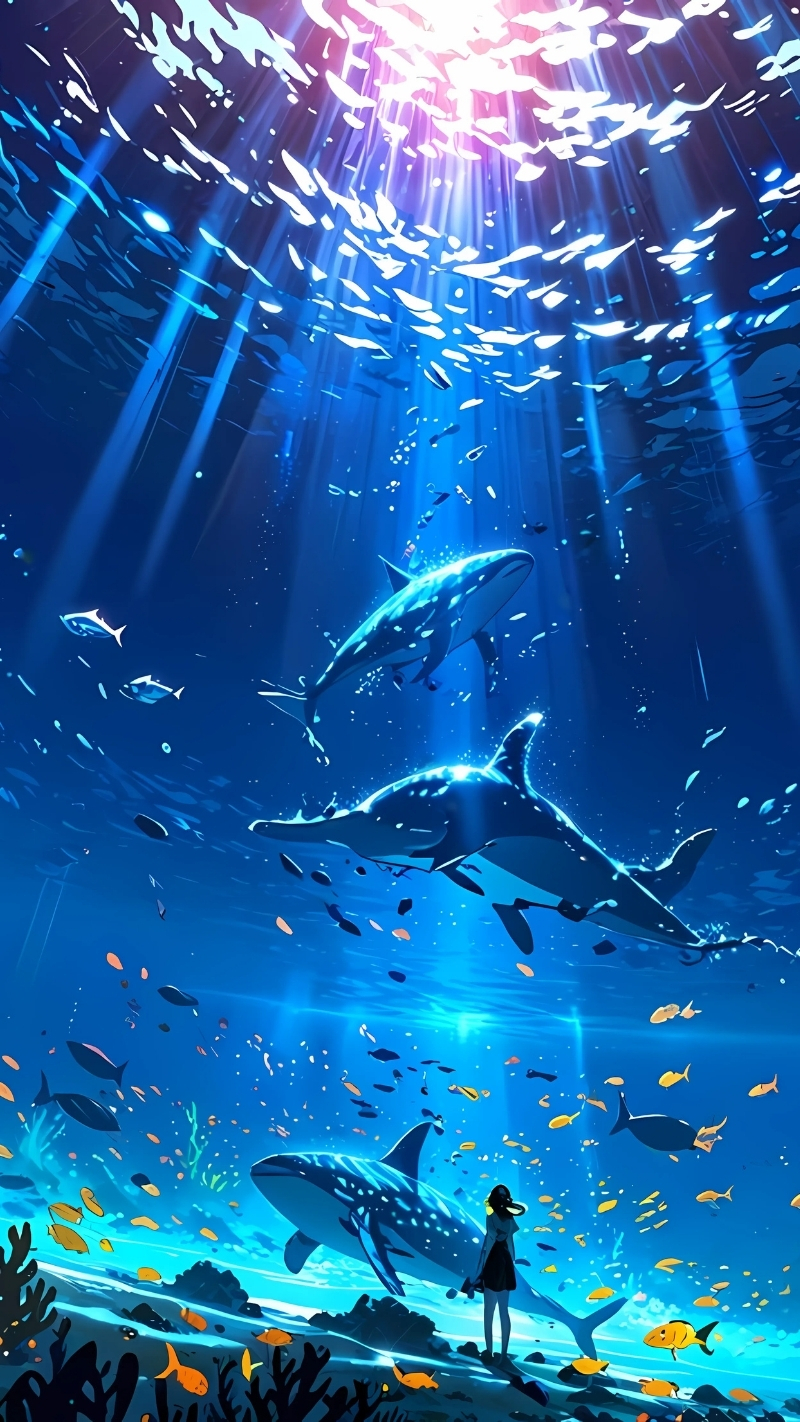 Ảnh nền cá 3D sống động sinh động