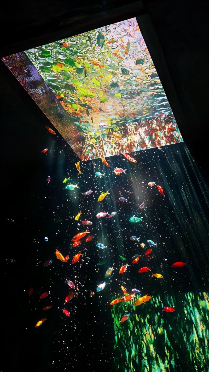 Ảnh nền cá 3D tĩnh lặng mơ màng